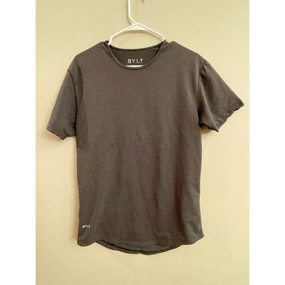BYLT Drop Cut Lux Short Sleeve Mens Polka Dot‎ Crewneck Tee Sz M